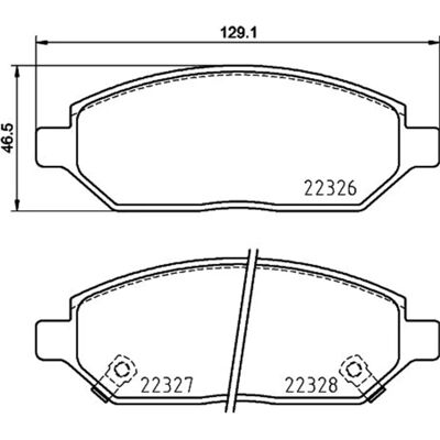 Opel - PCP1891 - Front axle - Opel Karl - Brake pad set Opel - PCP1891 - Front axle - Opel Karl - Brake pad set