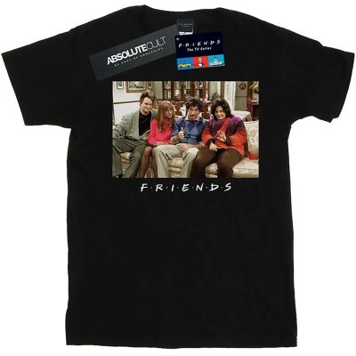 Friends Herren Schwarzes Slim Fit T-Shirt - Freizeit Friends Herren Schwarzes Slim Fit T-Shirt - Freizeit