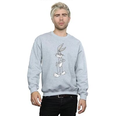 Absolute Cult Bugs Bunny Kreuzarm Sweatshirt - Herren Sportgrau Absolute Cult Bugs Bunny Kreuzarm Sweatshirt - Herren Sportgrau