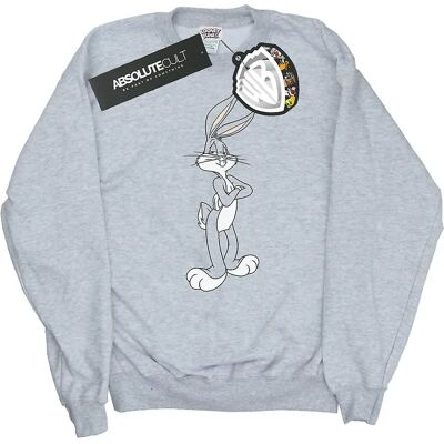 Absolute Cult Looney Tunes Bugs Bunny Grey Sweatshirt Absolute Cult Looney Tunes Bugs Bunny Grey Sweatshirt