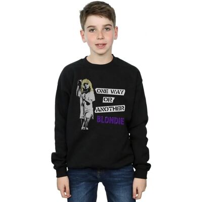 Blondie Boys One Way Or Another Sweatshirt - Black - Size: 12-13 Blondie Boys One Way Or Another Sweatshirt - Black - Size: 12-13