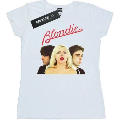 Blondie Band Trio Cotton T-Shirt - White - Slim Fit Blondie Band Trio Cotton T-Shirt - White - Slim Fit