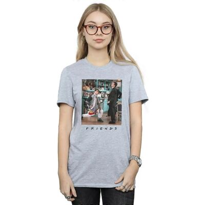 Absolute Cult Friends Joey Lunges Damen Sportgrau T-Shirt Absolute Cult Friends Joey Lunges Damen Sportgrau T-Shirt