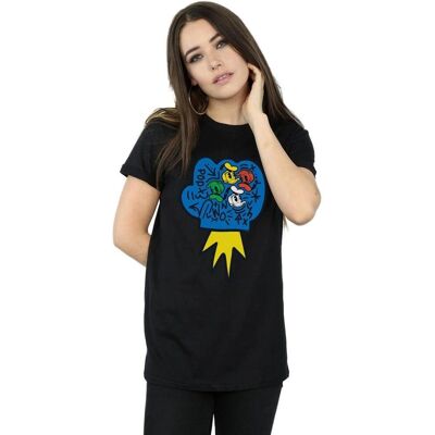 Disney Damen Donald Duck Pop Fist Boyfriend Fit T-Shirt - T-Shirt Disney Damen Donald Duck Pop Fist Boyfriend Fit T-Shirt - T-Shirt