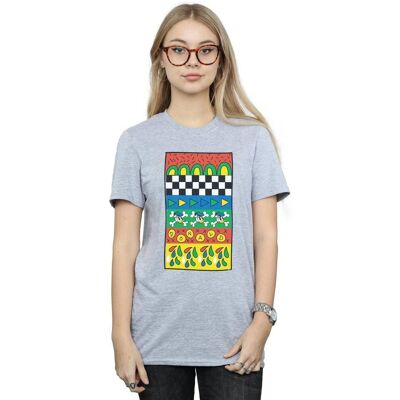 Disney Damen Donald Duck Vintage Muster T-Shirt - T-Shirt Disney Damen Donald Duck Vintage Muster T-Shirt - T-Shirt