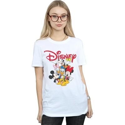 Disney Mickey Mouse Vrouwen Boyfriend T-Shirt - Casual Katoen Top Disney Mickey Mouse Vrouwen Boyfriend T-Shirt - Casual Katoen Top