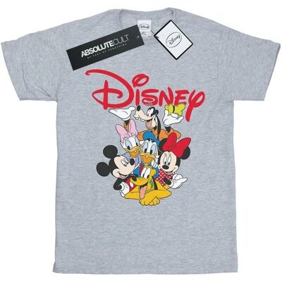 Disney Mickey Mouse Crew Boyfriend Fit T-Shirt Sport Grey - T-Shirt Disney Mickey Mouse Crew Boyfriend Fit T-Shirt Sport Grey - T-Shirt