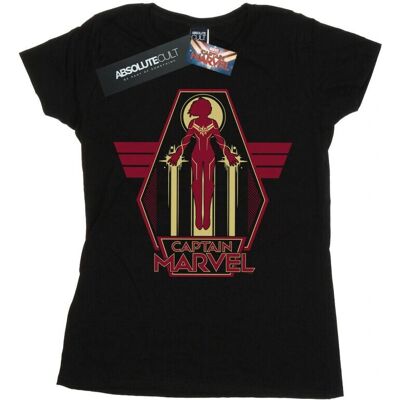 Marvel Damen Captain Marvel Fliegende Krieger T-Shirt - T-Shirt Marvel Damen Captain Marvel Fliegende Krieger T-Shirt - T-Shirt