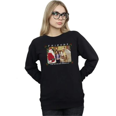 Friends Black Women Sweatshirt - Holiday Armadillo Friends Black Women Sweatshirt - Holiday Armadillo