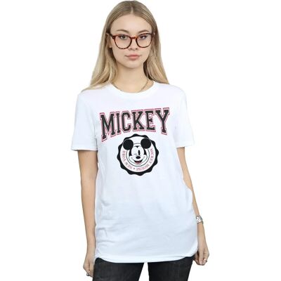 Disney Mickey Mouse Weiß T-Shirt - Boyfriend Fit - Freizeitkleidung Disney Mickey Mouse Weiß T-Shirt - Boyfriend Fit - Freizeitkleidung