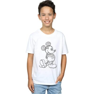 Disney Mickey Mouse Sketch Kick T-Shirt - T-Shirt Disney Mickey Mouse Sketch Kick T-Shirt - T-Shirt