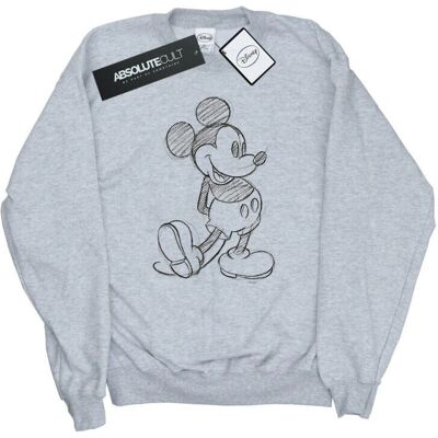Bluza Disney Mickey Mouse Sketch Kick - Szara Sportowa Bluza Disney Mickey Mouse Sketch Kick - Szara Sportowa