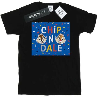 Disney Chip N Dale Blaue Rahmen Boyfriend T-Shirt Disney Chip N Dale Blaue Rahmen Boyfriend T-Shirt
