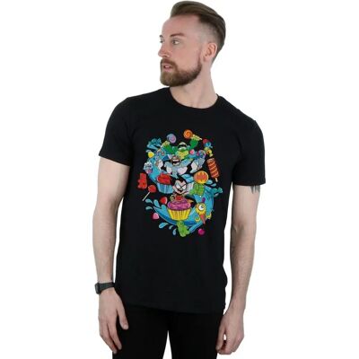 Absolute Cult DC Comics Herren Teen Titans Go Candy Mania T-Shirt - Schwarz Absolute Cult DC Comics Herren Teen Titans Go Candy Mania T-Shirt - Schwarz