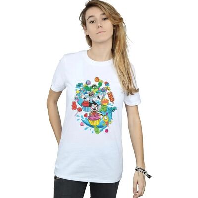 DC Comics Damen Teen Titans Go Candy Mania Boyfriend T-Shirt - T-Shirt DC Comics Damen Teen Titans Go Candy Mania Boyfriend T-Shirt - T-Shirt