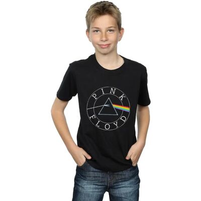 Pink Floyd Maglietta con Logo Cerchio Prisma per Ragazzi - T-Shirt Pink Floyd Maglietta con Logo Cerchio Prisma per Ragazzi - T-Shirt