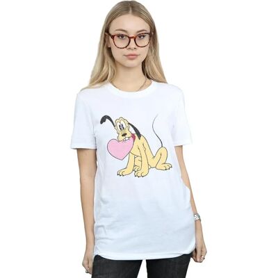 Disney Pluto Love Heart Boyfriend Fit T-Shirt - T-Shirt Disney Pluto Love Heart Boyfriend Fit T-Shirt - T-Shirt