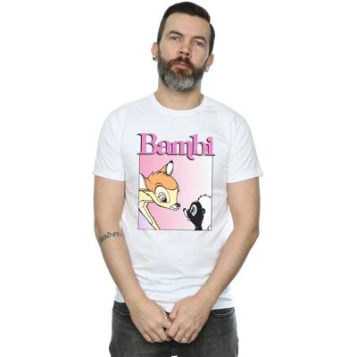 Disney Bambi Slim Fit T-Shirt - Herren Weiß XXX-Large Disney Bambi Slim Fit T-Shirt - Herren Weiß XXX-Large