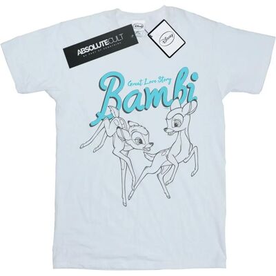 Disney Bambi Women's White T-Shirt - Casual, Loose Fit Disney Bambi Women's White T-Shirt - Casual, Loose Fit