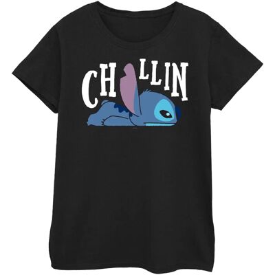 Disney Lilo Stitch Chillin Zwarte T-Shirt - T-Shirt Disney Lilo Stitch Chillin Zwarte T-Shirt - T-Shirt