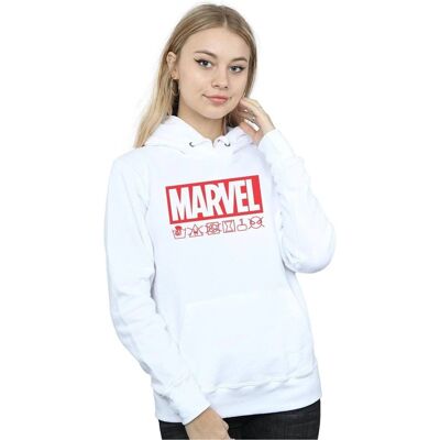 Absolute Cult Marvel White Hoodie - Hooded Sweatshirt Absolute Cult Marvel White Hoodie - Hooded Sweatshirt