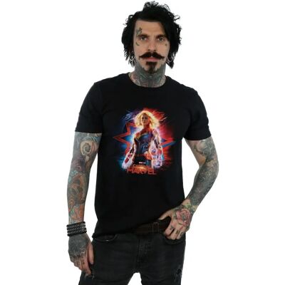 Absolute Cult Marvel Captain Marvel Schwarz T-Shirt Absolute Cult Marvel Captain Marvel Schwarz T-Shirt