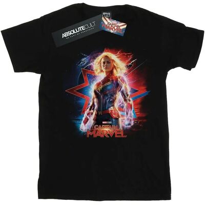 Absolute Cult Marvel Captain Marvel Schwarz T-Shirt Absolute Cult Marvel Captain Marvel Schwarz T-Shirt