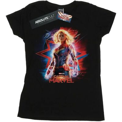 Absolute Cult Marvel Captain Marvel Poster T-Shirt Black X-Large - T-Shirt Absolute Cult Marvel Captain Marvel Poster T-Shirt Black X-Large - T-Shirt