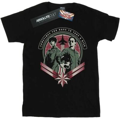 Absolute Cult - Captain Marvel Take A Risk - Schwarz - T-Shirt Absolute Cult - Captain Marvel Take A Risk - Schwarz - T-Shirt