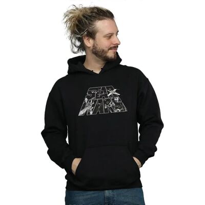 Absolute Cult Star Wars Men's Logo Space Hoodie - Hoodies Absolute Cult Star Wars Men's Logo Space Hoodie - Hoodies