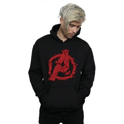 Absolute Cult Marvel Uomo Avengers Endgame Logo Frantumato Felpa con Cappuccio Absolute Cult Marvel Uomo Avengers Endgame Logo Frantumato Felpa con Cappuccio