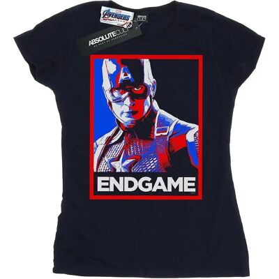 T-Shirt Ufficiale Marvel Blu Navy Fine Partita Poster Capitan America - T-Shirt T-Shirt Ufficiale Marvel Blu Navy Fine Partita Poster Capitan America - T-Shirt