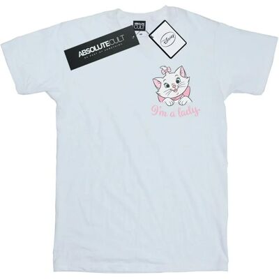 Disney Vrouwen Aristocats Marie Ik ben een dame Katoenen Boyfriend T-shirt - Wit - Producttype Disney Vrouwen Aristocats Marie Ik ben een dame Katoenen Boyfriend T-shirt - Wit - Producttype