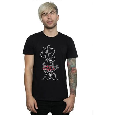 Czarna koszulka Minnie Mouse Disney - Mężczyzna Czarna koszulka Minnie Mouse Disney - Mężczyzna