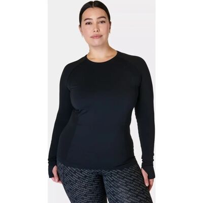 Sweaty Betty Athlete Seamless Gym Langarmshirt - Schwarz XS - Langarmshirt Sweaty Betty Athlete Seamless Gym Langarmshirt - Schwarz XS - Langarmshirt