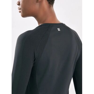 Sweaty Betty Athlete Seamless Gym Langarmshirt - Schwarz - Langärmeliges Top Sweaty Betty Athlete Seamless Gym Langarmshirt - Schwarz - Langärmeliges Top