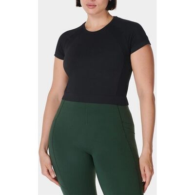 Sudadera Crop Negra de Sweaty Betty - Entrenamiento y Casual Sudadera Crop Negra de Sweaty Betty - Entrenamiento y Casual