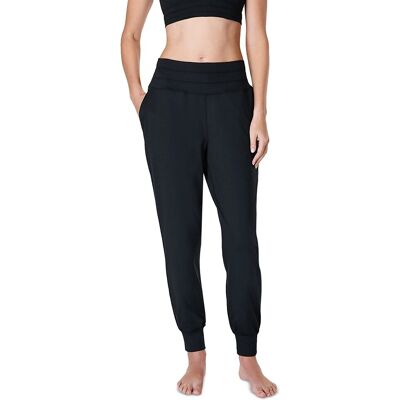 Sweaty Betty Women's Black Gaia Cropped Performance Yoga Pant - Large Sweaty Betty Women's Black Gaia Cropped Performance Yoga Pant - Large