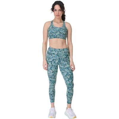 Sweaty Betty Power Blue Meadow Print - Small - Sport Bralette Sweaty Betty Power Blue Meadow Print - Small - Sport Bralette