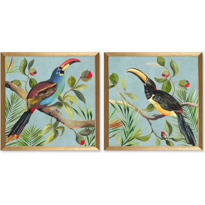 John Lewis - Paradise Toucan Bird - Blue/Multi John Lewis - Paradise Toucan Bird - Blue/Multi
