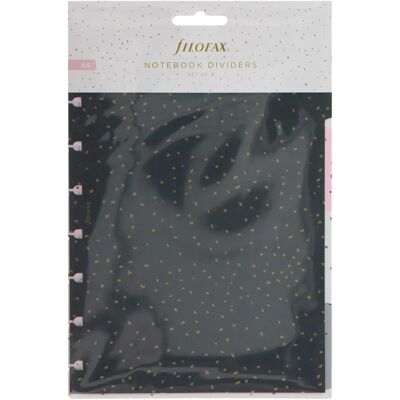 Diviseurs de carnet série Confetti A5 de Filofax - Organisez et inspirez - Publicité Diviseurs de carnet série Confetti A5 de Filofax - Organisez et inspirez - Publicité