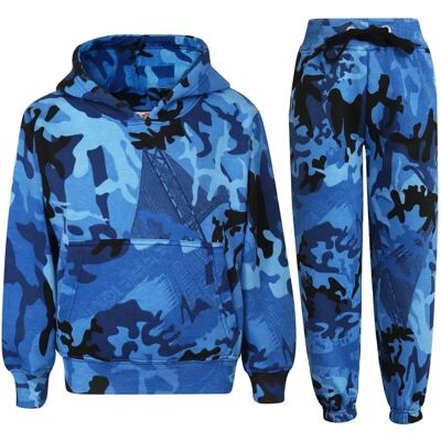 A2Z 4 Kids Unisex Camo Blue Sweat Suit - Enfants 7-8 Ans - Publicité A2Z 4 Kids Unisex Camo Blue Sweat Suit - Enfants 7-8 Ans - Publicité