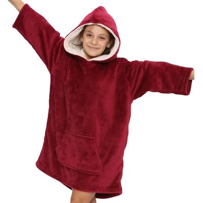 A2Z 4 Kids Sweat à Capuche Oversize Unisexe Rouge Snuggle - Sweatshirt - Publicité A2Z 4 Kids Sweat à Capuche Oversize Unisexe Rouge Snuggle - Sweatshirt - Publicité