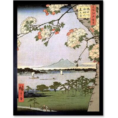 Artery8 - Utagawa Hiroshige 100 Views Edo 035 - 12x16 - Art print Artery8 - Utagawa Hiroshige 100 Views Edo 035 - 12x16 - Art print