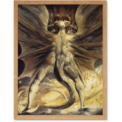 Artery8 - William Blake 1805 Great Red Dragon - Art Print Artery8 - William Blake 1805 Great Red Dragon - Art Print