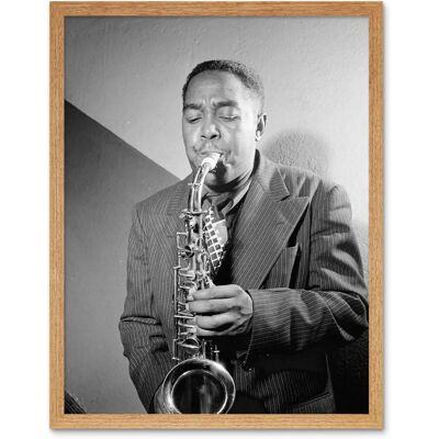 Artery8 - Charlie Parker Portrait - Black and White - 12x16 - art print Artery8 - Charlie Parker Portrait - Black and White - 12x16 - art print