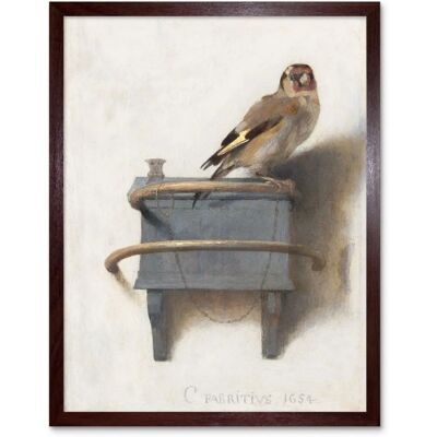 Artery8 - The Goldfinch - Brown - Framed art print Artery8 - The Goldfinch - Brown - Framed art print