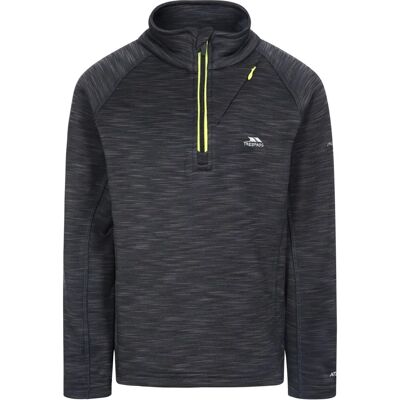 Trespass Edvin Fleece Top - Mescla cinza escuro - Crianças 5-6 anos - Top de fleece Trespass Edvin Fleece Top - Mescla cinza escuro - Crianças 5-6 anos - Top de fleece