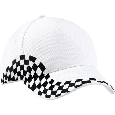 Casquette de baseball Grand Prix Unisexe Beechfield - Pack de 2 - Blanc Casquette de baseball Grand Prix Unisexe Beechfield - Pack de 2 - Blanc