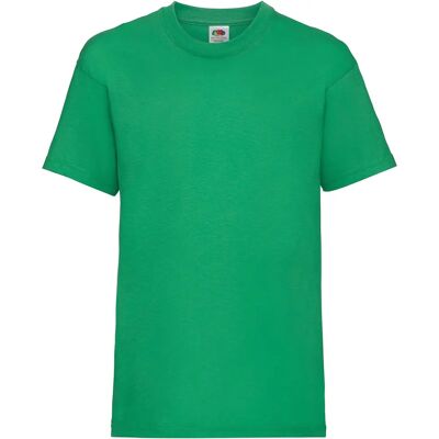 Fruit Of The Loom Kelly Green Kids T-Shirt - Childrens/Unisex Short Sleeve Pack Fruit Of The Loom Kelly Green Kids T-Shirt - Childrens/Unisex Short Sleeve Pack